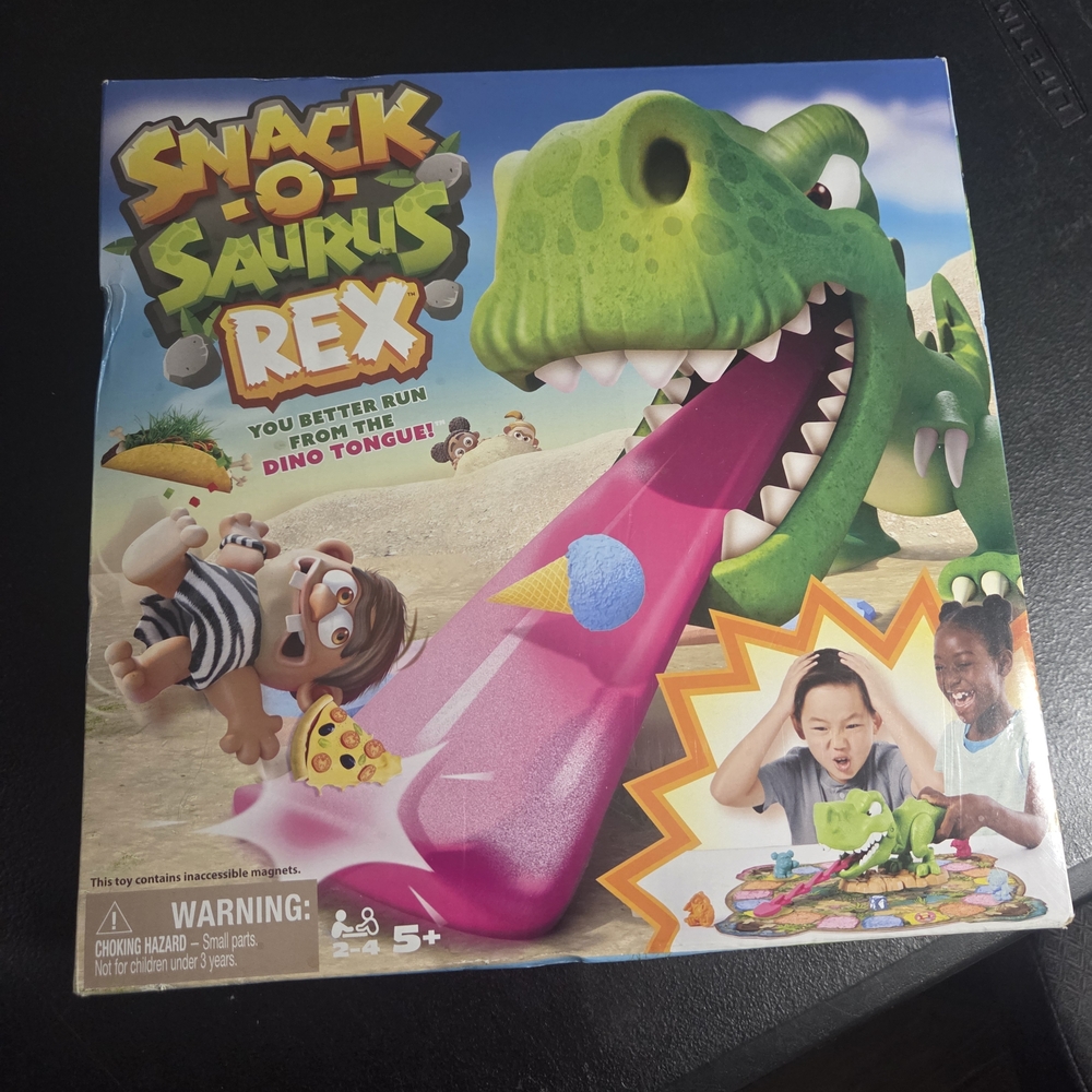 Snack-O-Saurus Rex Dinosaur Game - Green and Pink